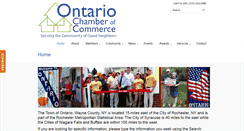 Desktop Screenshot of ontarionychamber.org